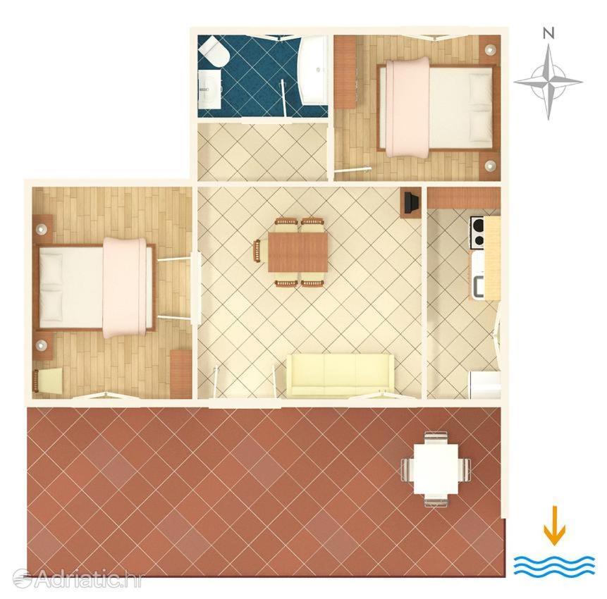 Zora Appartement Seget Vranjica Buitenkant foto